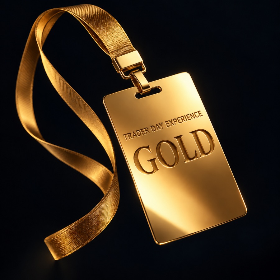 Crachá do ingresso Gold do Trader Day Experience